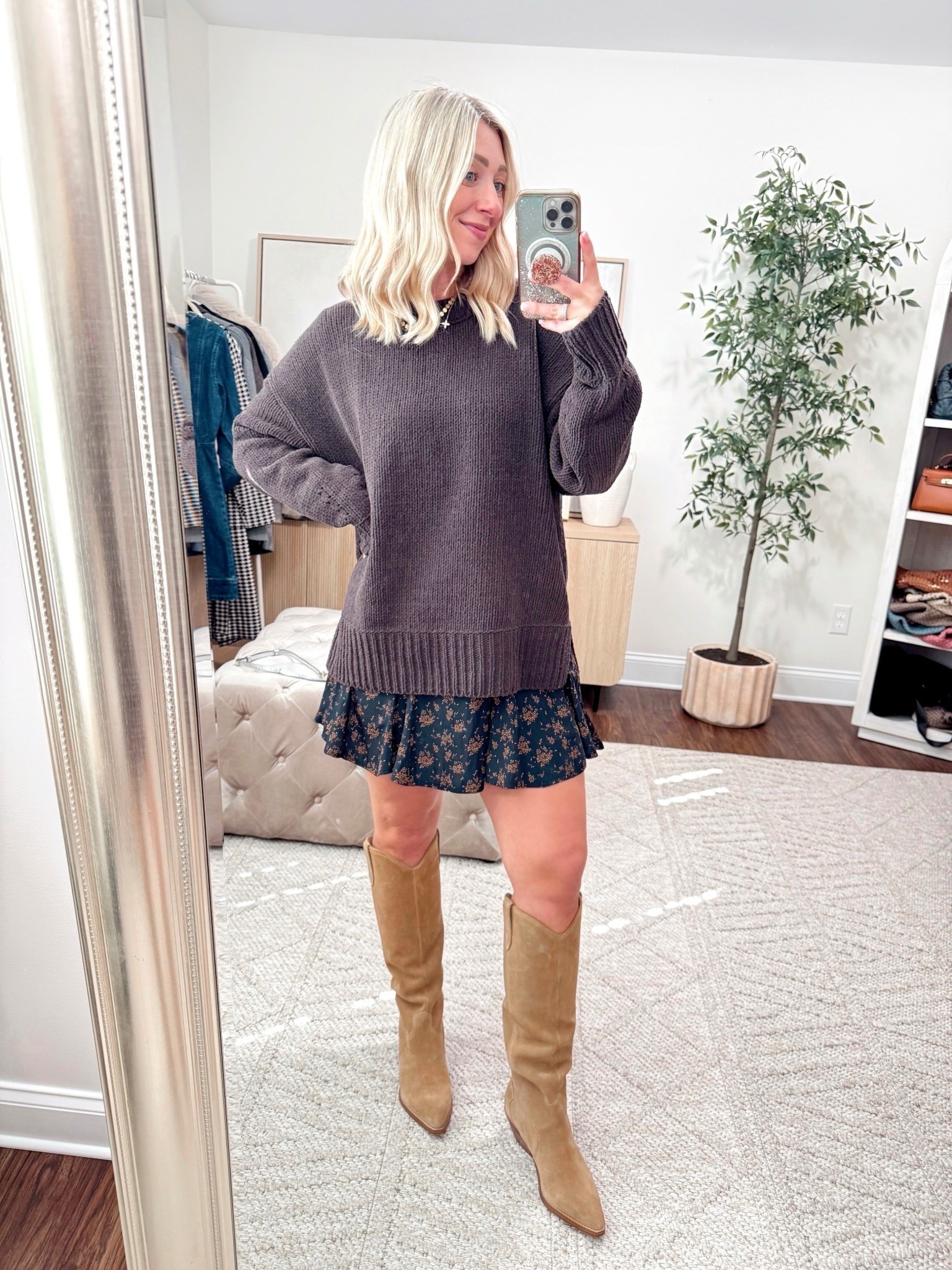 The cutest dress to wear for Thanksgiving or any other Fall event and it’s only $40! 

Dress size XS (small fit too but it was a little big in the bust for me—34B)
Boots size up 1/2 size 
Sweater size small 

Target dresses, Thanksgiving outfits, styled outfits, Marc fisher boots 

#LTKFindsUnder100 #LTKStyleTip #LTKSaleAlert