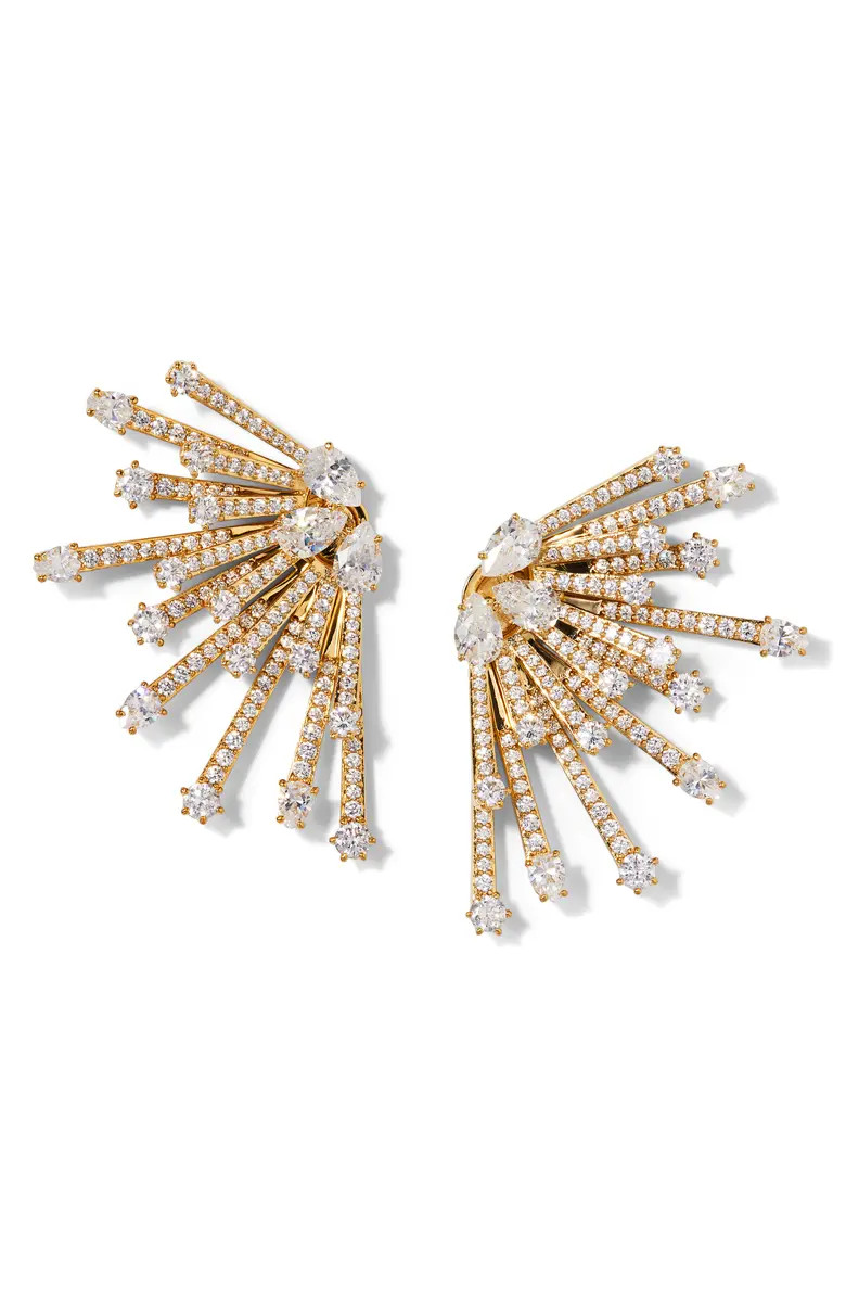 Nadri Starlet Cubic Zirconia Burst Jacket Earrings | Nordstrom | Nordstrom