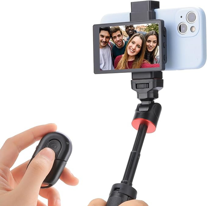 King Ma 1080P iPhone Mini Monitors Sync Rear Camera Selfie Screen for iPhone Vlog Selfie Monitor ... | Amazon (US)