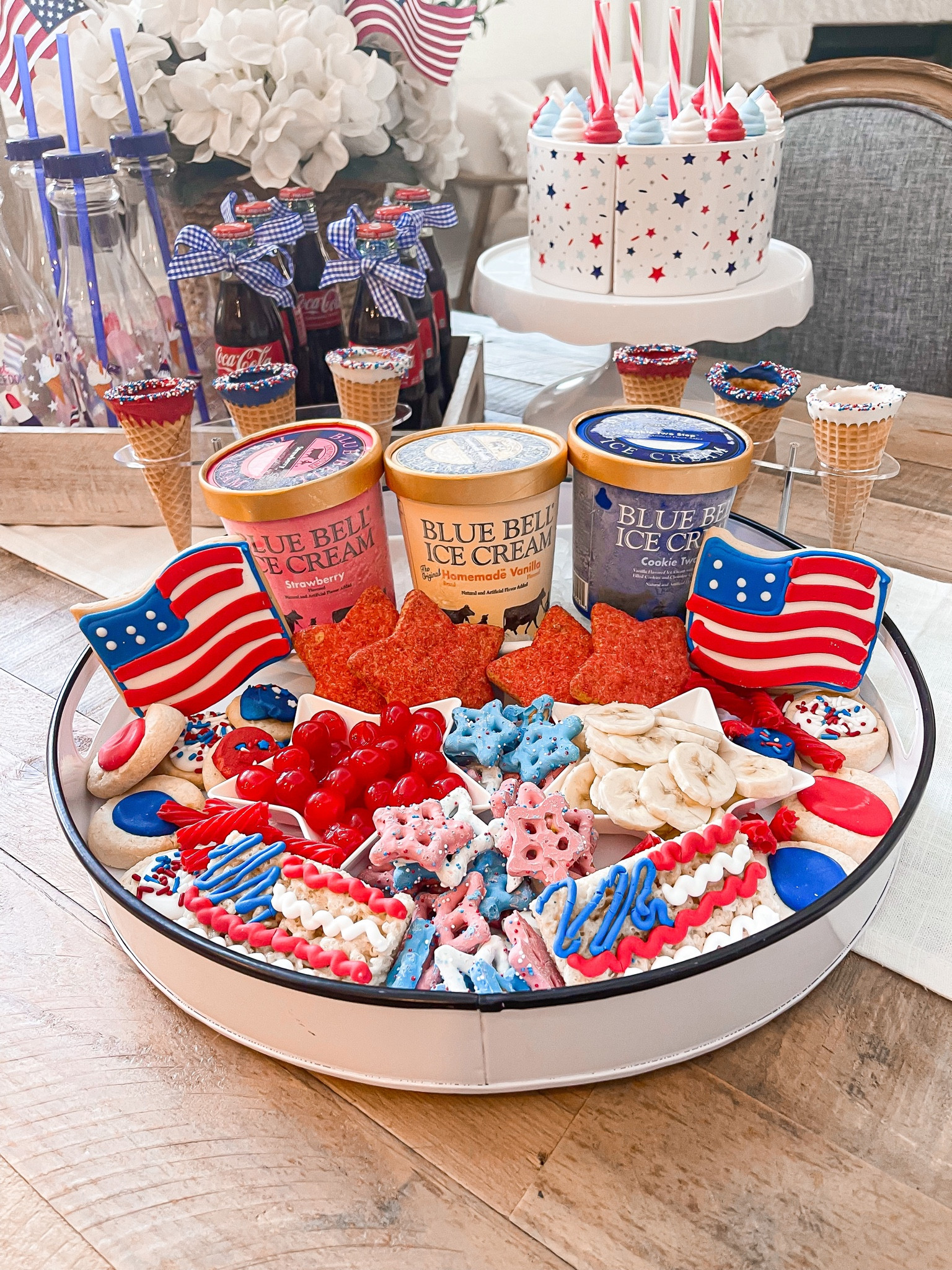 Make an ice. Team board for your Fourth of July party and i promise it will be a crowd pleaser! These little ice cream holders on Amazon are perfect for this set up. 

#LTKunder50 #LTKSeasonal #LTKFind