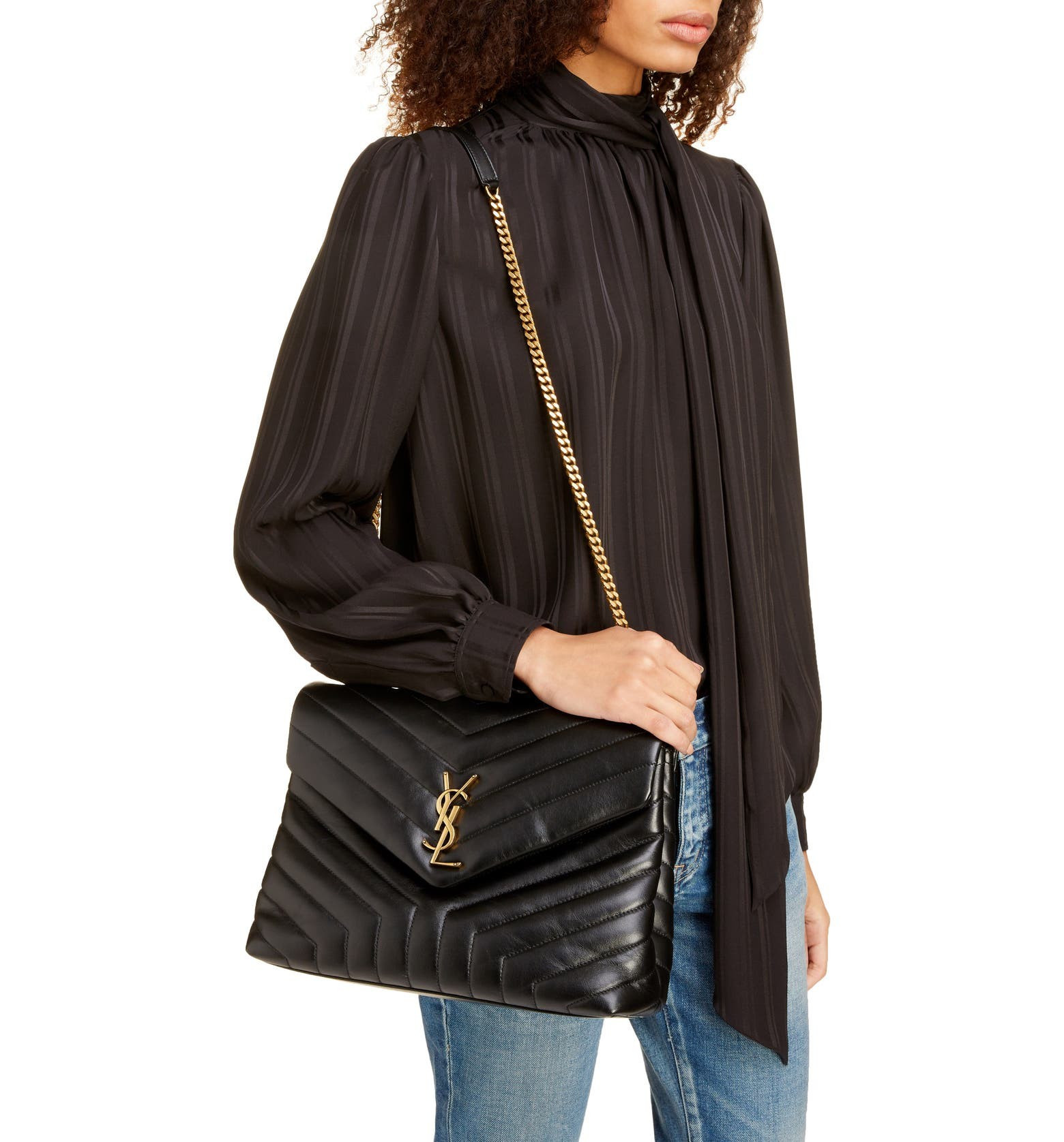 Medium Loulou Matelassé Leather Shoulder Bag | Nordstrom