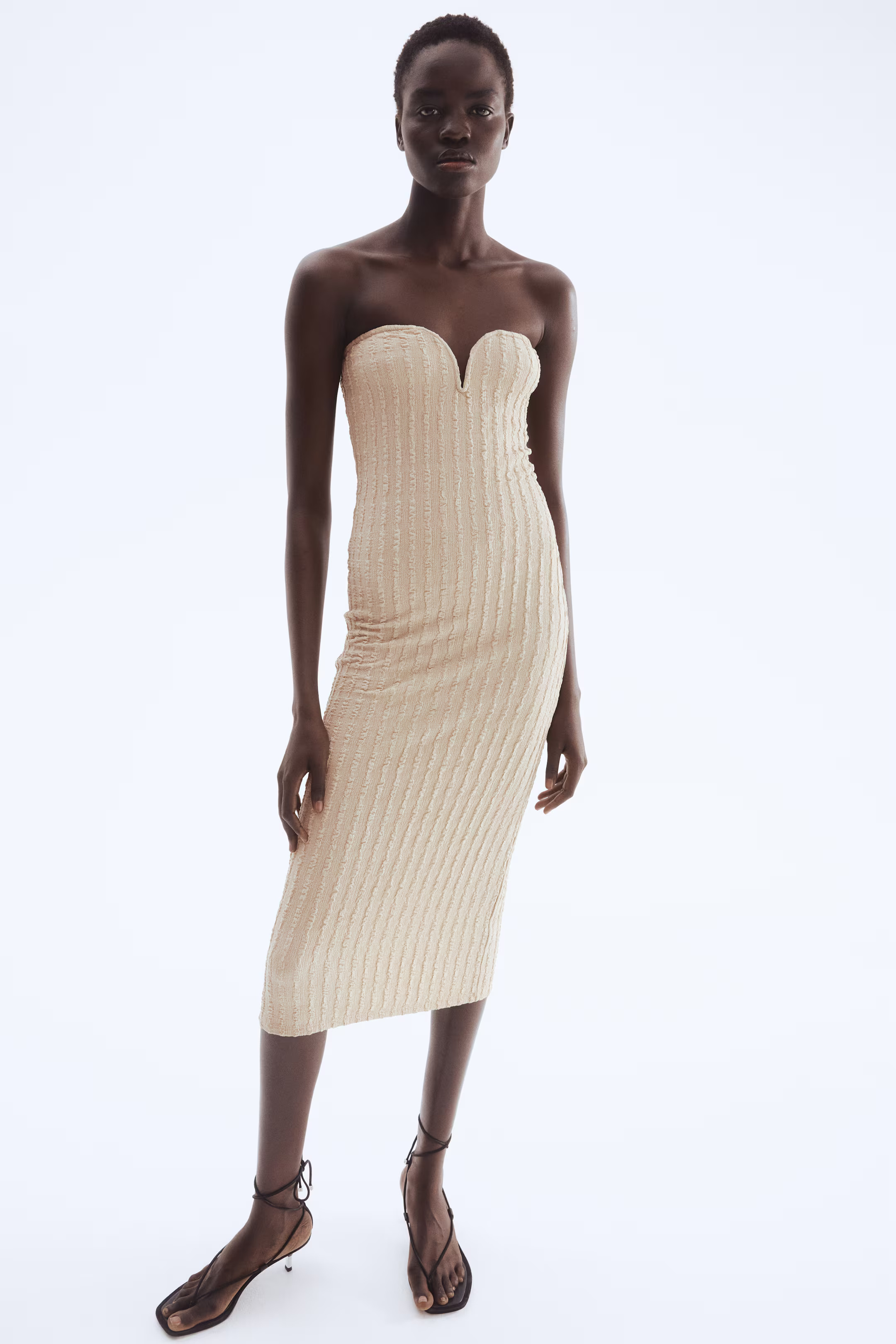 Textured Jersey Bandeau Dress | H&M (US + CA)