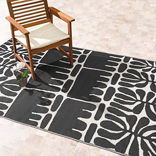 Fab Habitat Outdoor Rug - Waterproof, Fade Resistant, Crease-Free - Premium Recycled Plastic - Tr... | Amazon (US)