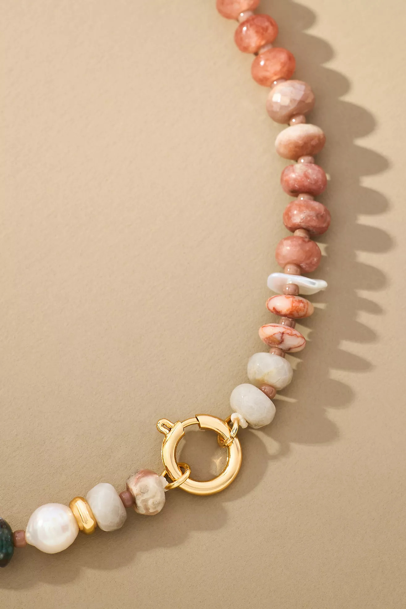 Rainbow Stone Charm Necklace | Anthropologie (US)