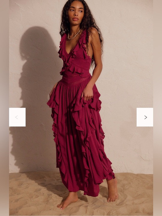 Free People Marsai Maxi Dress Small Color: Summer Cherries NWT | Poshmark
