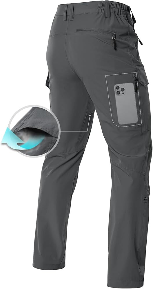 Men's Hiking Cargo Pants Lightweight Waterproof Tactical Work Pants Quick Dry Fishing Pants for G... | Amazon (US)