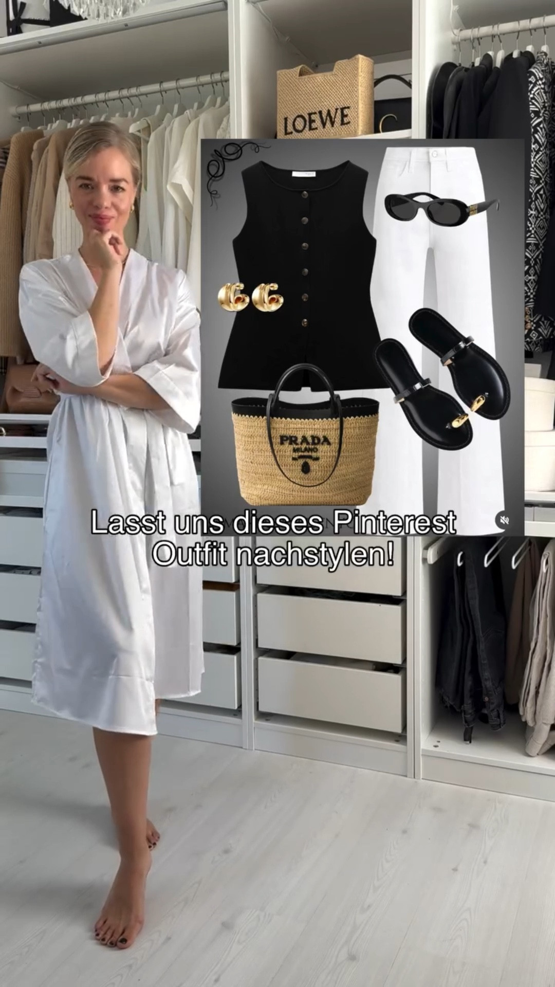 Warum immer nur speichern, wenn wir’s auch einfach nachstylen können? 🤍🖤

Lasst uns gemeinsam diesen Pinterest-Look in Realität verwandeln – alltagstauglich, elegant & easy zu kombinieren.

→ Schwarze Blazer-Weste, weiße Wide-Leg-Jeans & zeitlose Accessoires – fast alles Highstreet (ZARA, h&m, ARKET)✨

Alle Outfit Links findet ihr wie immer in meinem LTK Shop 🛍️ (Link in der Bio)

📌 Speichert euch den Look für später
💬 Und schreibt mir: Welches Pinterest Outfit soll ich als nächstes nachstylen?

#PinterestOutfit #OutfitInspo #CapsuleWardrobe #SommerLook #BlazerWesteStyling

#LTKdeutschland #LTKeurope #LTKsummer