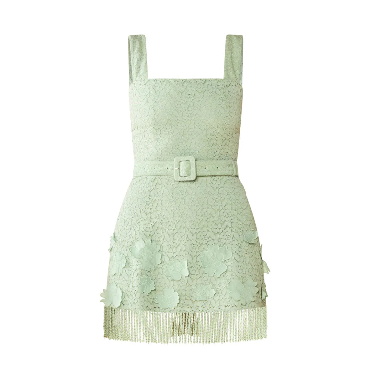 Sarah Bird Mini Dress in Minty Green | Over The Moon
