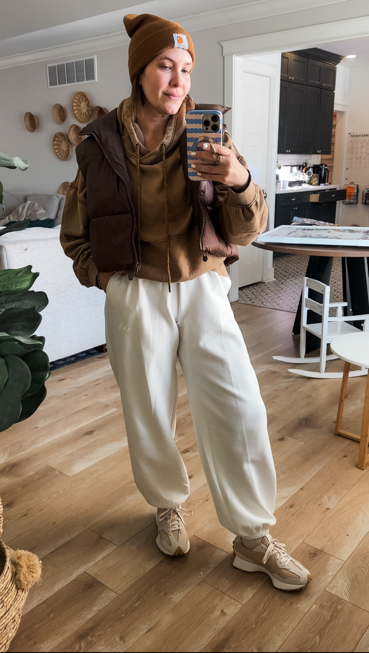 Another casual outfit I wore over the weekend: A medium in the sweatshirt and small in the sweatpants.  

 #LTKdayinmylife #LTKgrwm #LTKOver40