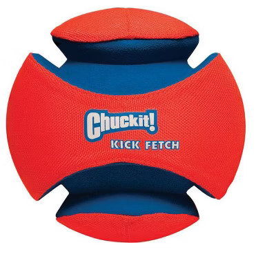 Chuckit! Blue/Orange Rubber Kick Fetch Ball Dog Toy Large 1 pk | Target