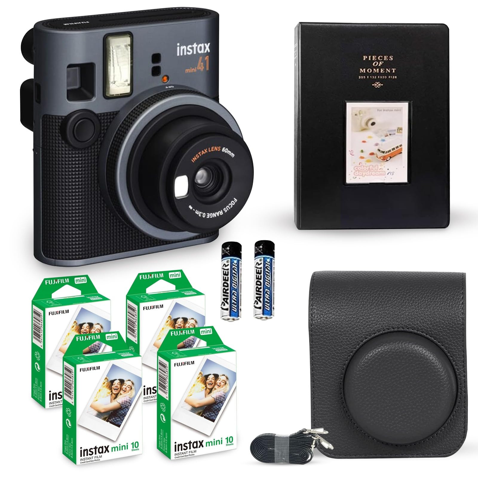 Fujifilm Instax Mini 41 Instant Camera Vintage Black. + Fujifilm Value Pack (40 Sheets) + Shutter... | Amazon (US)