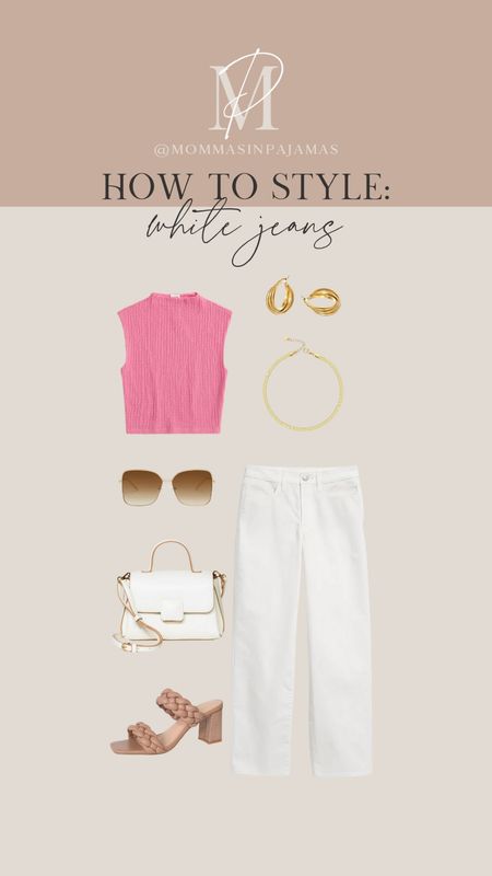 A casual way to style white jeans for this spring! The jeans are petite friendly from Old Navy! petite friendly white jeans, petite friendly jeans, petite friendly wide jeans, spring outfit

#LTKstyletip #LTKSeasonal #LTKfindsunder50