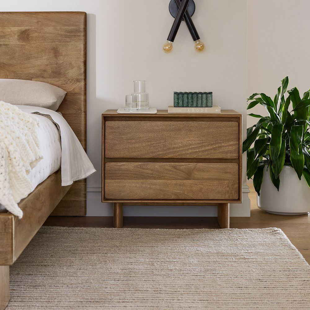 Anton Solid Wood Grand Nightstand (28") | West Elm (US)