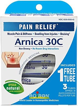 Boiron Arnica Montana 30C 3 Tubes (80 Pellets per Tube) Homeopathic Medicine for Pain Relief | Amazon (US)