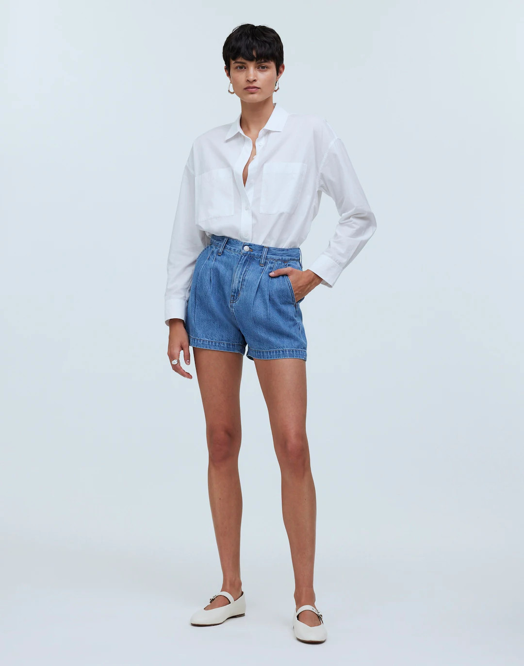 The Harlow Jean Short in Saltzman Wash | Madewell