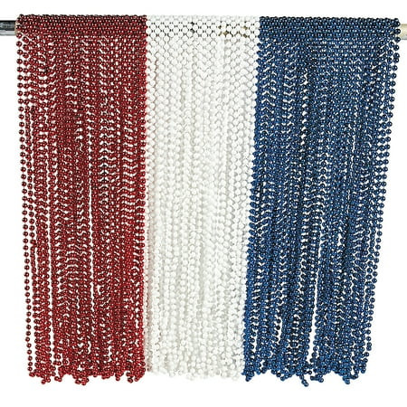Patriotic Rwb Bead Asst - Jewelry - 144 Pieces | Walmart (US)