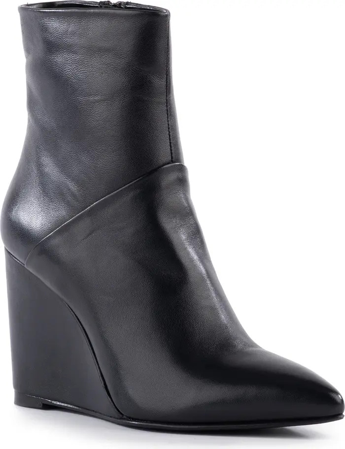 Only Girl Pointed Toe Wedge Bootie (Women) | Nordstrom