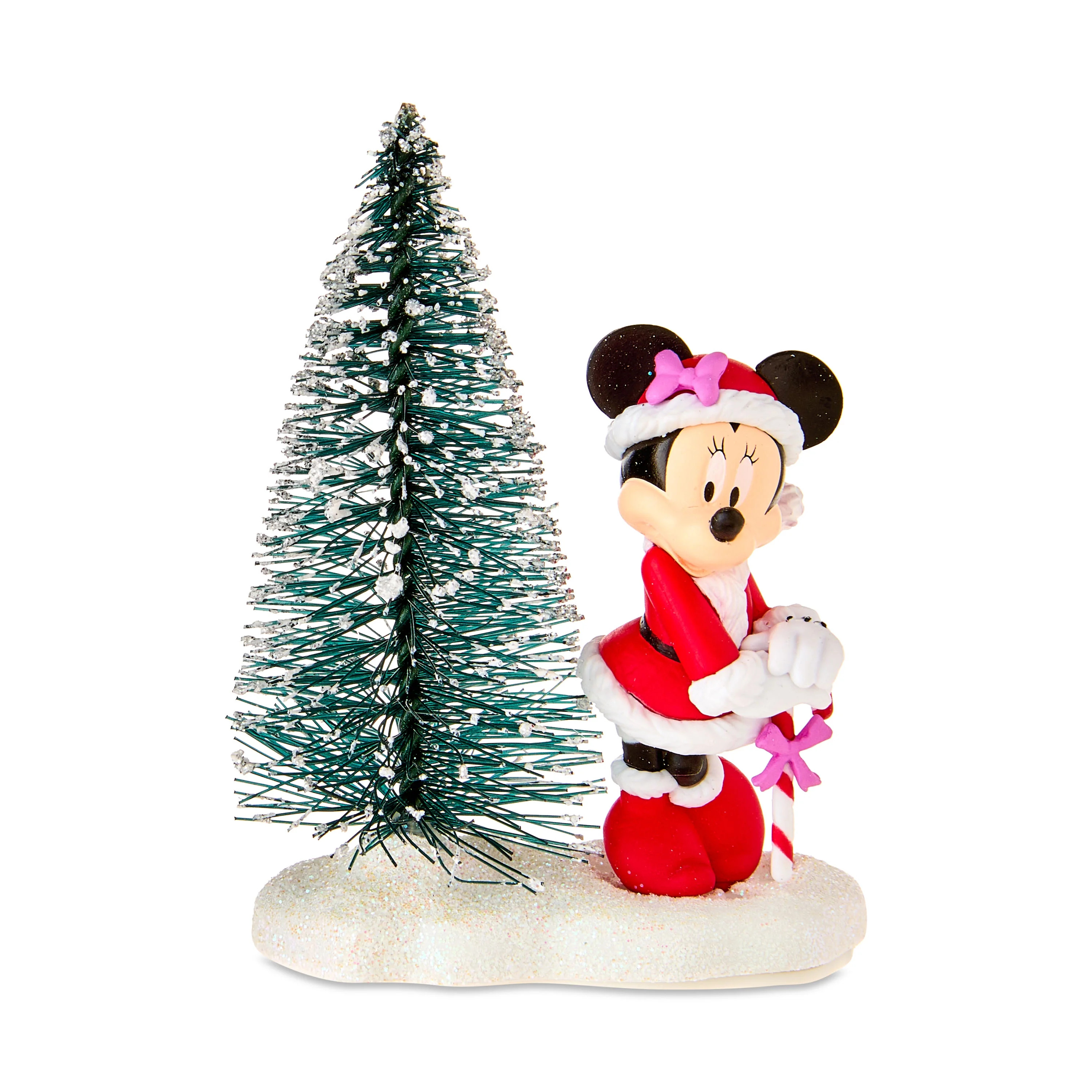 Disney, Minnie Mouse and Christmas Tree Figurine Christmas Village Accessory, by Ruz, Red - Walma... | Walmart (US)