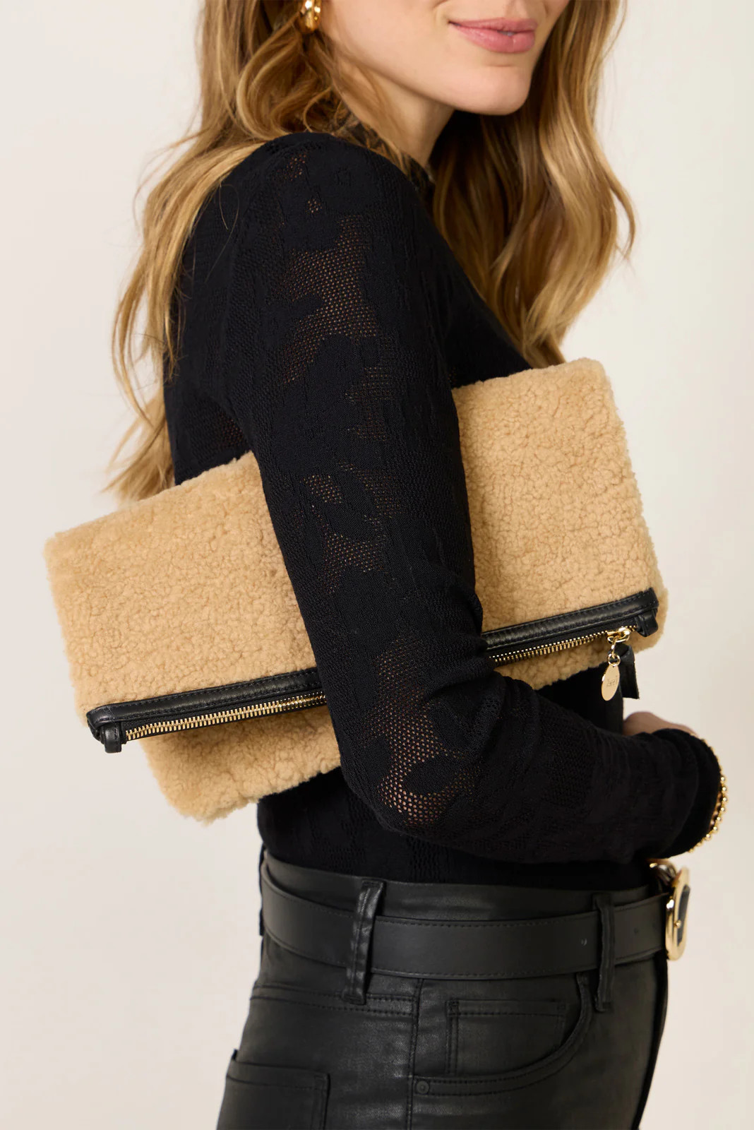 Foldover Clutch with Tabs | Evereve