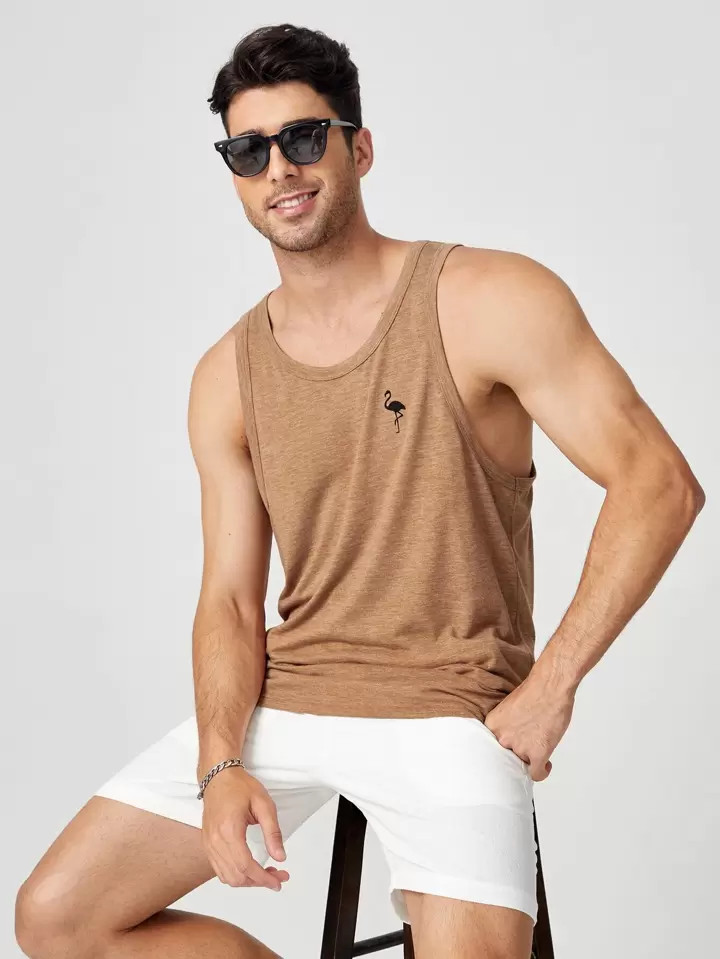 Manfinity Homme Men Flamingo Print Tank Top | SHEIN