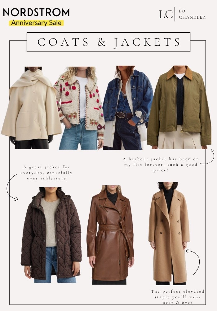 The Nordstrom Anniversary Sale Preview is live! You can start adding things to your wishlist now! This is the best time to buy coats! So many cute ones on sale! 

Nordstrom anniversary sale, NSALE, fall outfits, fall staples, jean jacket, denim, puffer coat, wool coat, barbour jacket, free people, winter coat, fall jacket,  cute jacket, trench coat, pea coat, quilted coat, quilted vest

#LTKSeasonal #LTKSaleAlert #LTKootd