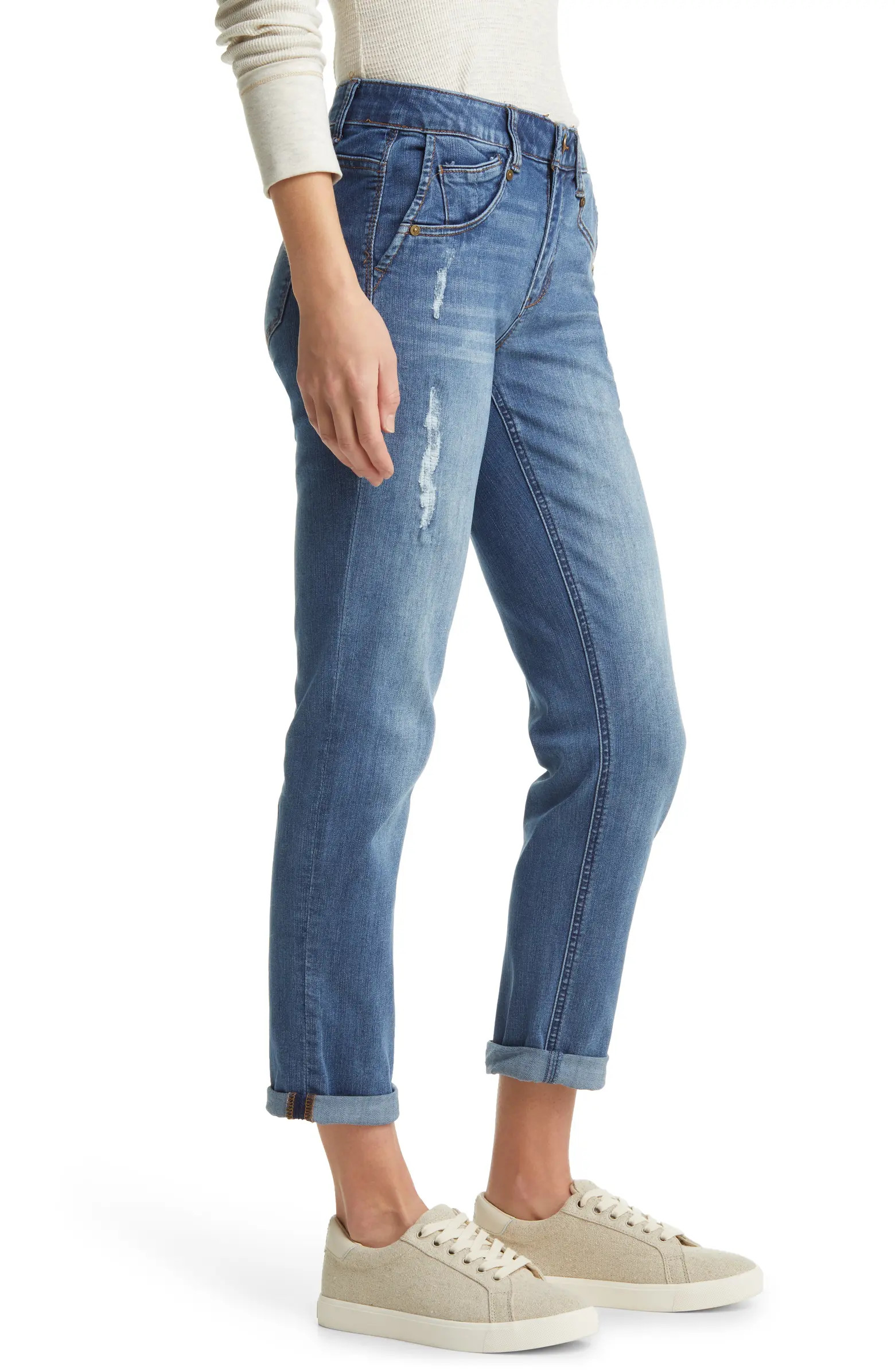 Ab-Solution Side Pocket Girlfriend Jeans | Nordstrom