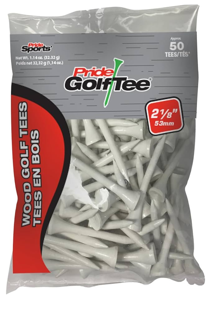 Pride Golf Tee, 2-1/8 inch Deluxe Tee, 50 Count Bag | Amazon (US)
