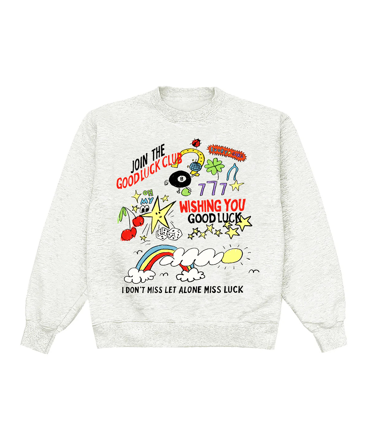 Join The Good Luck Club Heather Crewneck | Shop Kristin Jones