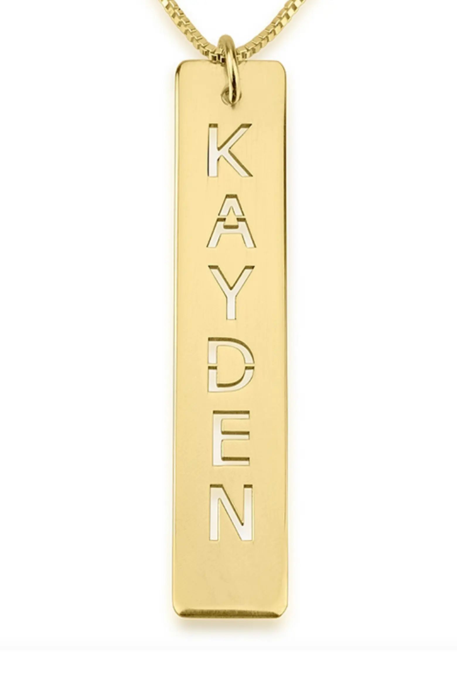 Personalized Bar Pendant Necklace | Nordstrom