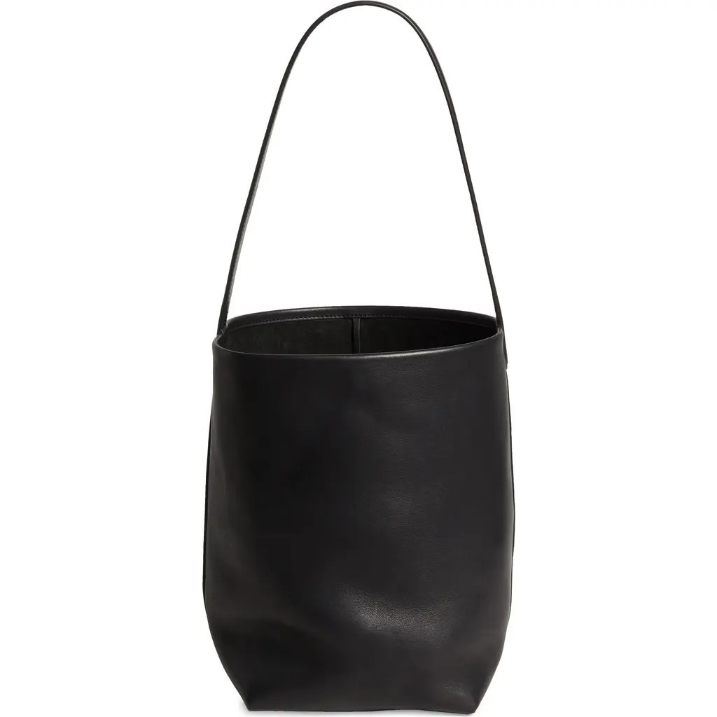 The Row Small Park North/South Leather Tote in Black at Nordstrom | Nordstrom