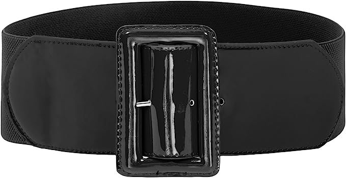 GRACE KARIN Women's Stretchy Belt 1950s 3 Inch Wide Elastic Belts | Amazon (US)