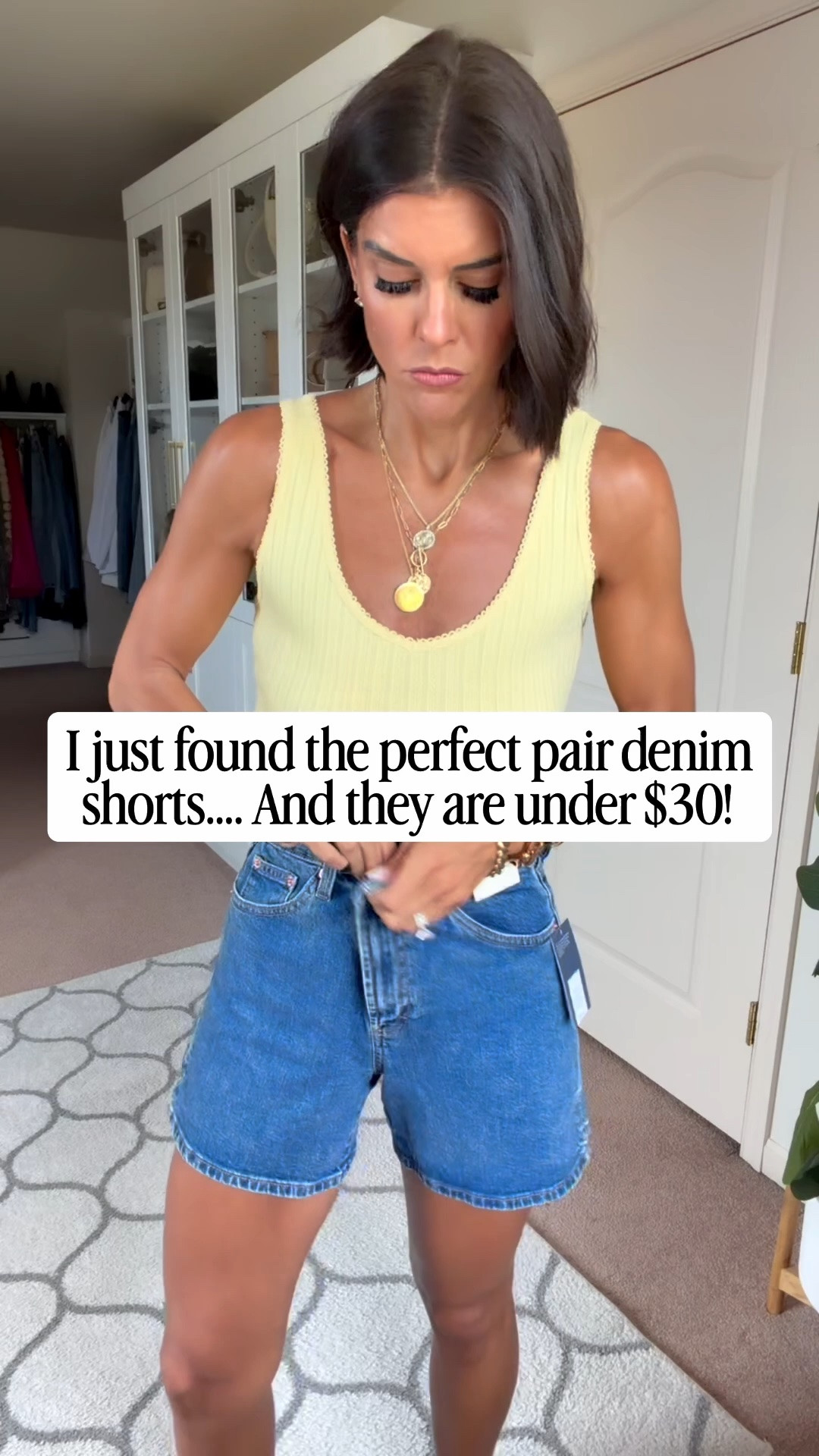 I’m obsessed with these Target denim shorts! I personally sized up one size for this fit. Wearing size xs in tank. I’m 5’5 for reference.

#LTKootd #LTKActive #LTKSeasonal
