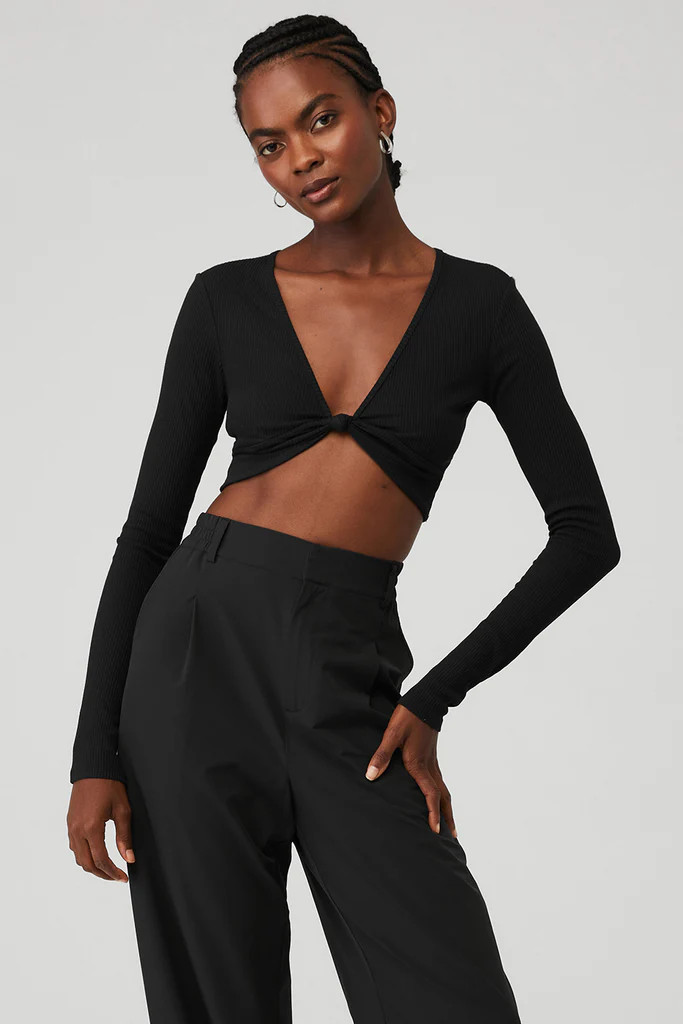 Ribbed Knotty Long Sleeve | Alo Yoga (US)