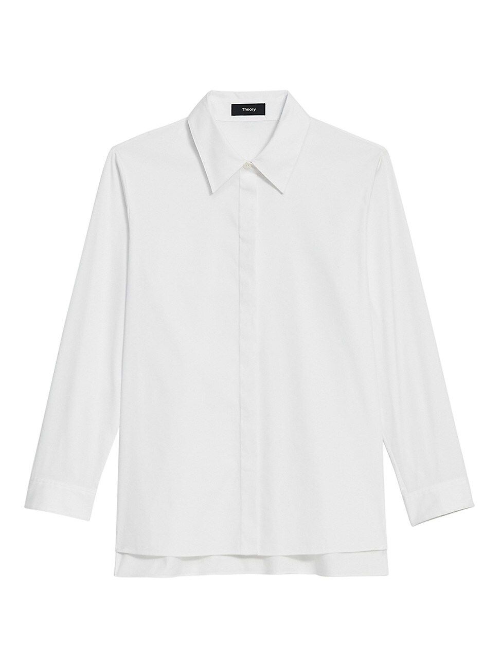 Theory Women's Trapeze Shirt - White - Size XS | Saks Fifth Avenue