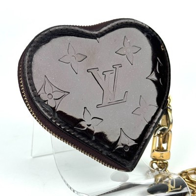 Louis Vuitton Porte Monet Coeur Vernis Coin Purse Wallet Heart Amarant Authentic | eBay US
