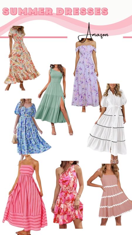 Amazon summer dresses roundup! Sundresses, wedding guest dress, floral dress, striped dress, ric rac dress

#LTKSeasonal #LTKFindsUnder50 #LTKFindsUnder100