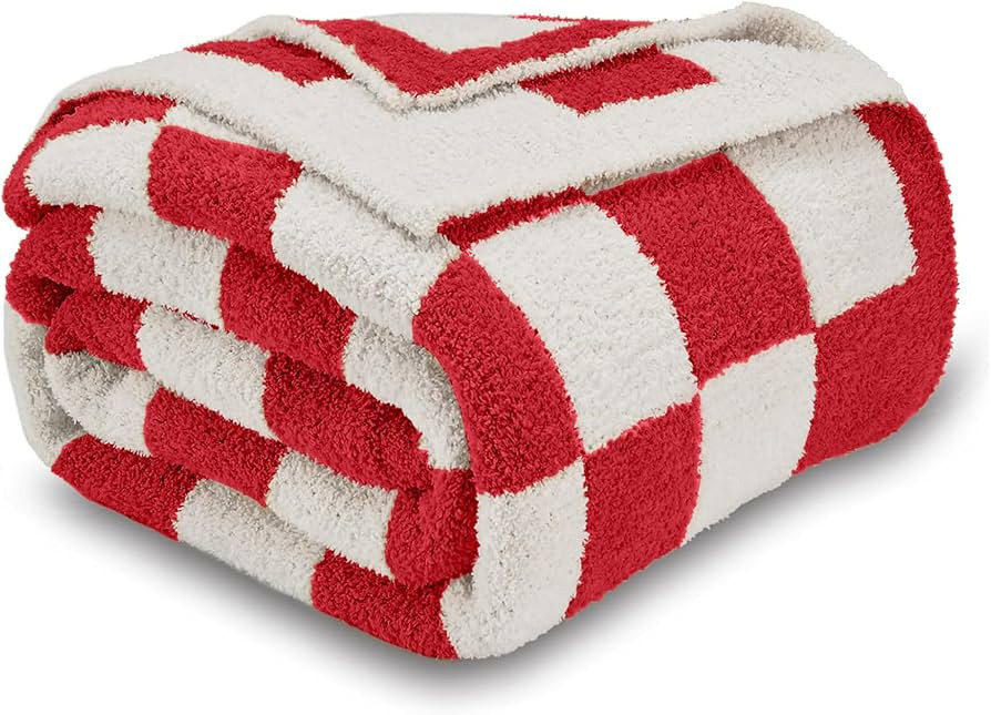 CozeCube Super Soft Fullfy Microfiber Reversible Knitted Blankets, Warm Cozy Fuzzy Plush Throw, C... | Amazon (US)