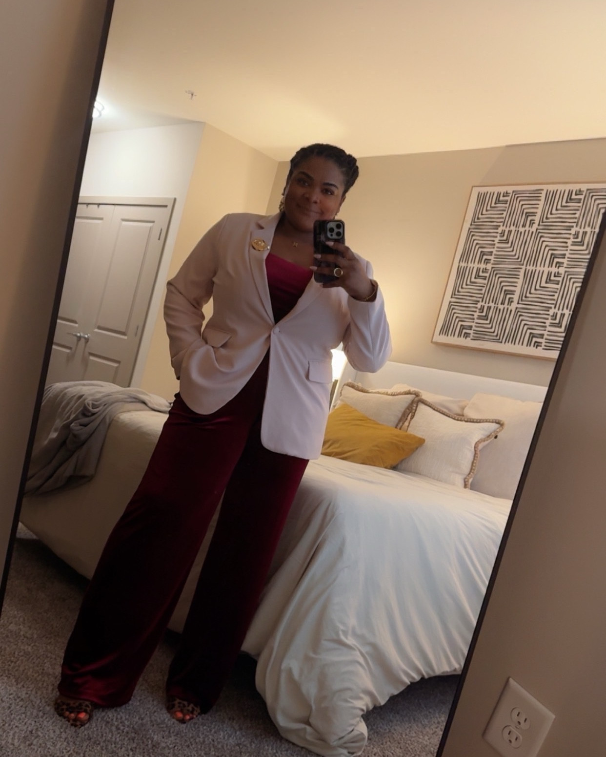 It’s cold & I am truly ready for Spring to be consistent! 😭 But in the mean time, imma be cute in nice seasonal transitional pieces 🤗 Velvet anyone?!? 

#LTKMidsize #LTKootd #LTKOver40