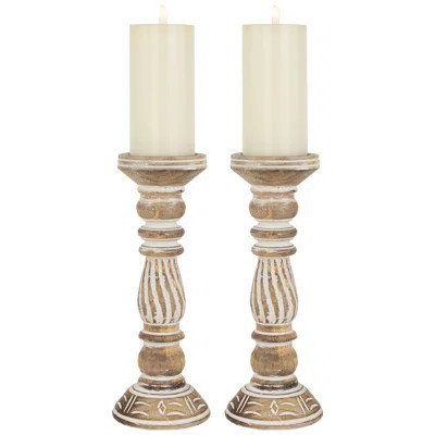 12'' H Wood Tabletop Pillar | Wayfair North America