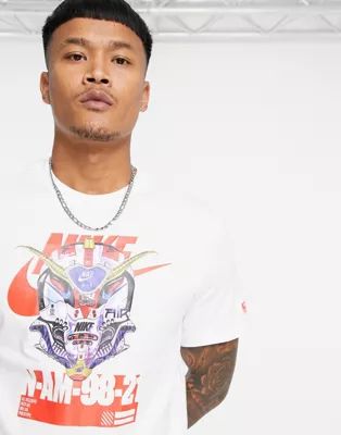 Nike Mechanic Air Mask graphic t-shirt in white | ASOS | ASOS (Global)