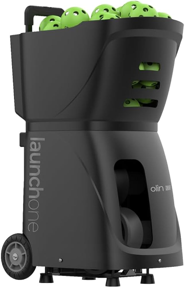 OLIN LaunchONE Pickleball Ball Launcher Training Machine, Battery Powered, Portable, Auto-Rotatin... | Amazon (US)