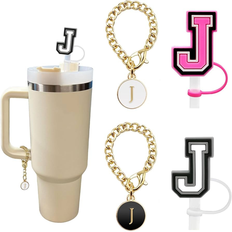 （2+2）2PCS Straw Cover for Stanley Cup 30&40 Oz 10mm Straw Topper with 2PCS Stanley Cup Access... | Amazon (US)