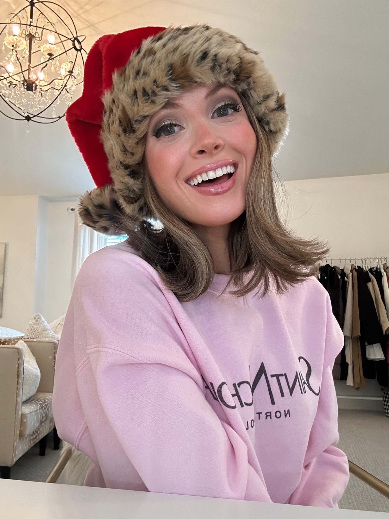 leopard santa hat
pink saint nicholas sweatshirt (sized up one to med)


#LTKHoliday #LTKSeasonal #LTKunder50