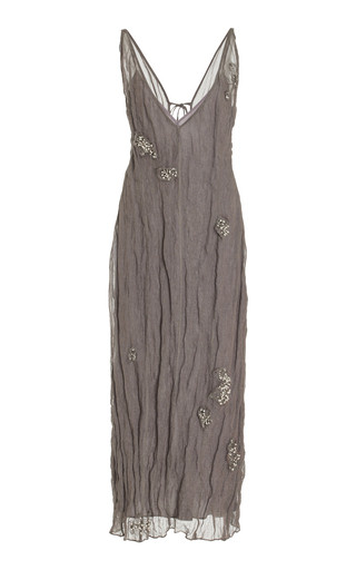 Cheryl Embroidered Cotton-Blend Midi Dress | Moda Operandi (Global)