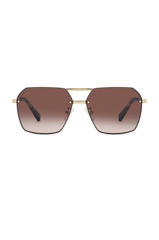 DIFF EYEWEAR Nolan in Gold & Brown Gradient from Revolve.com | Revolve Clothing (Global)