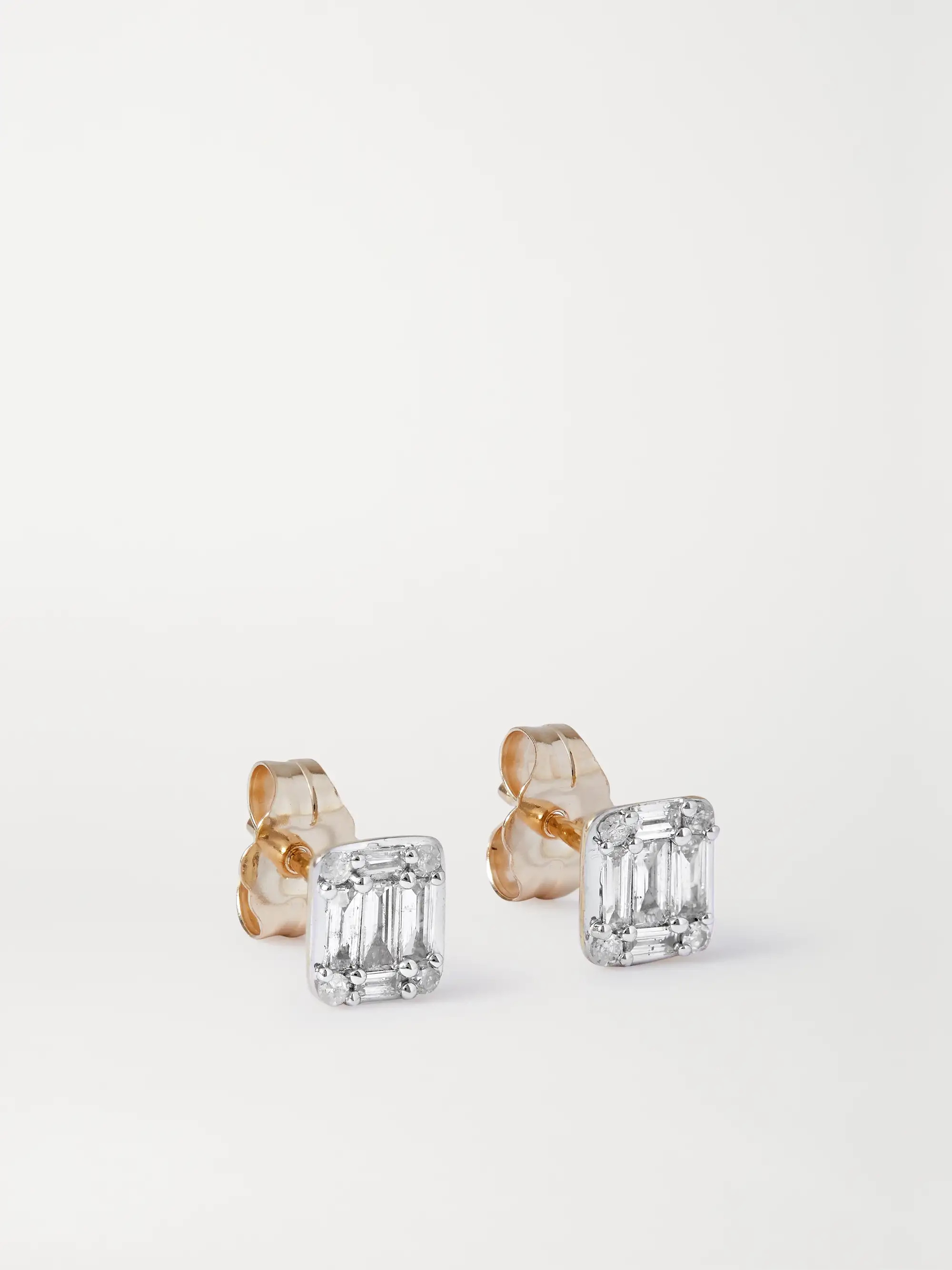Shield of Strength gold diamond earrings | NET-A-PORTER (US)