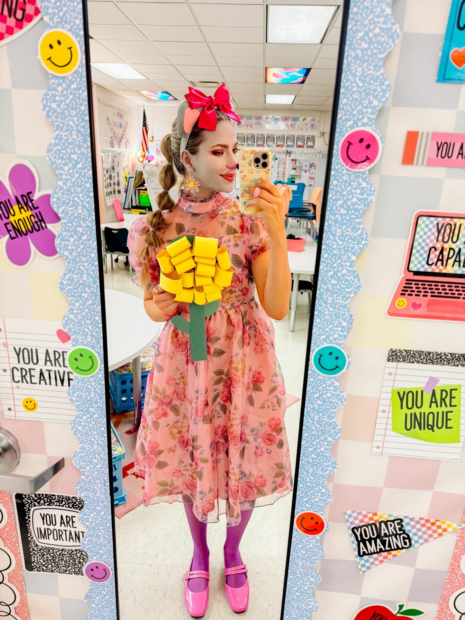 Chrysanthemum for Book Character Day 🌼🐭🎀 My exact items are not available but I linked similar ones!