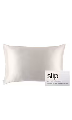 slip Queen/Standard Pure Silk Pillowcase in White from Revolve.com | Revolve Clothing (Global)