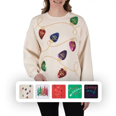 State Of Mine Women's Sparkle Sweatshirt | Sam's Club
