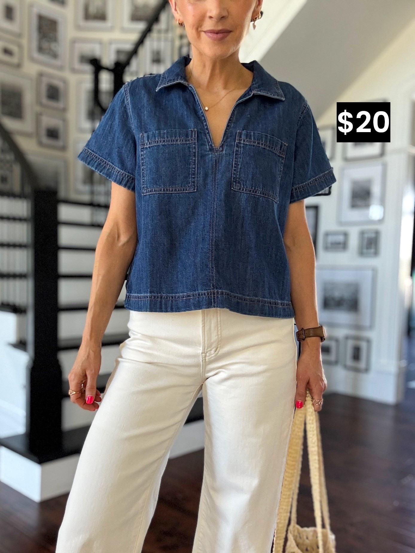 This cute and versatile top from @oldnavy is 50% off- only $20! Runs TTS 

#LTKgrwm #LTKootd